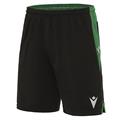 Tempel Match Day Short BLK/GRN XS Teknisk kampshorts - Unisex