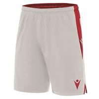 Tempel Match Day Short WHT/RED 3XS Teknisk kampshorts - Unisex