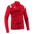 Purus 1/4 Zip Top RED/WHT 4XL Teknisk treningsgenser - Unisex