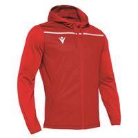 Aether Hoody Full Zip Top RED/WHT XXS Utgående modell